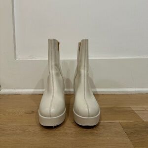 3.1 Phillip Lim Naomi Leather Zip Booties in Bone EU40/US10